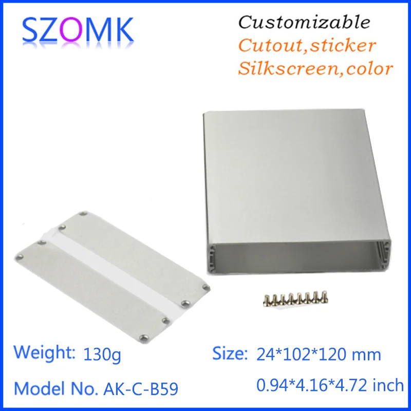 10 шт. алюминиевые корпуса для усилителя szomk 24*102*120 мм|aluminum mini itx case|aluminum tool casecase clothes