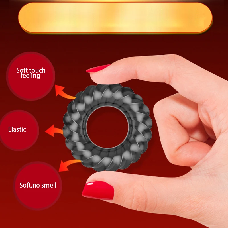 3pcs/set Soft Male Scrotal Bound Penis Rings Scrotum Binding Chastity Device Lock Cock Ring Sex Toys For Men Delayed Ejaculation | Красота и