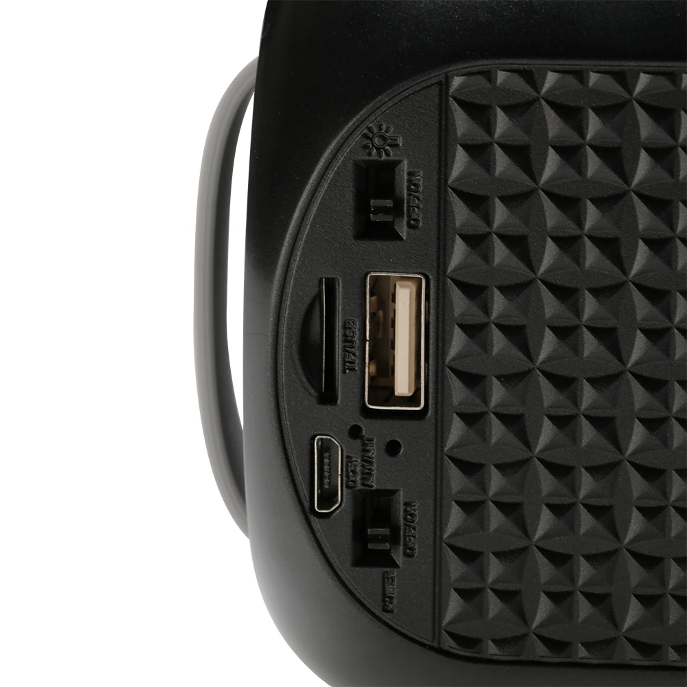 Toproad фонарик Беспроводной Bluetooth Динамик открытый Портативный S с микрофоном