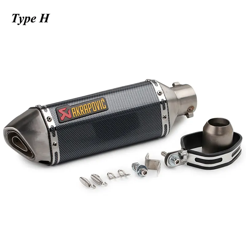 Akrapovic выхлопной мотоцикл Escapamento Para Escape Moto глушитель дБ Killer Pit Dirt Bike для Suzuki gsr 600 750