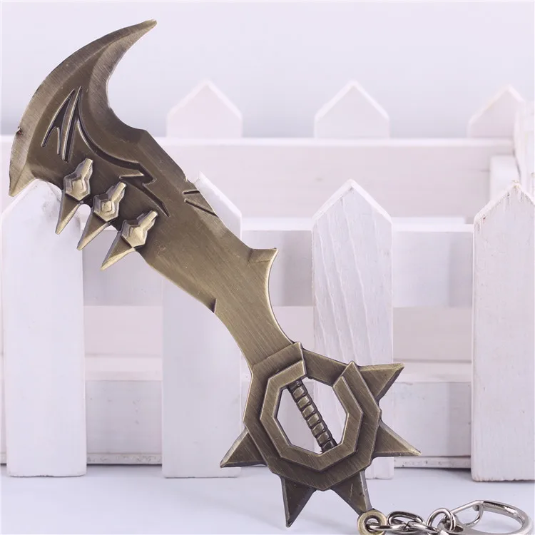 2017 Горячей Продажи Брелок Glory Исполнения Офицер Draven Метательный Топор 12 см Металл