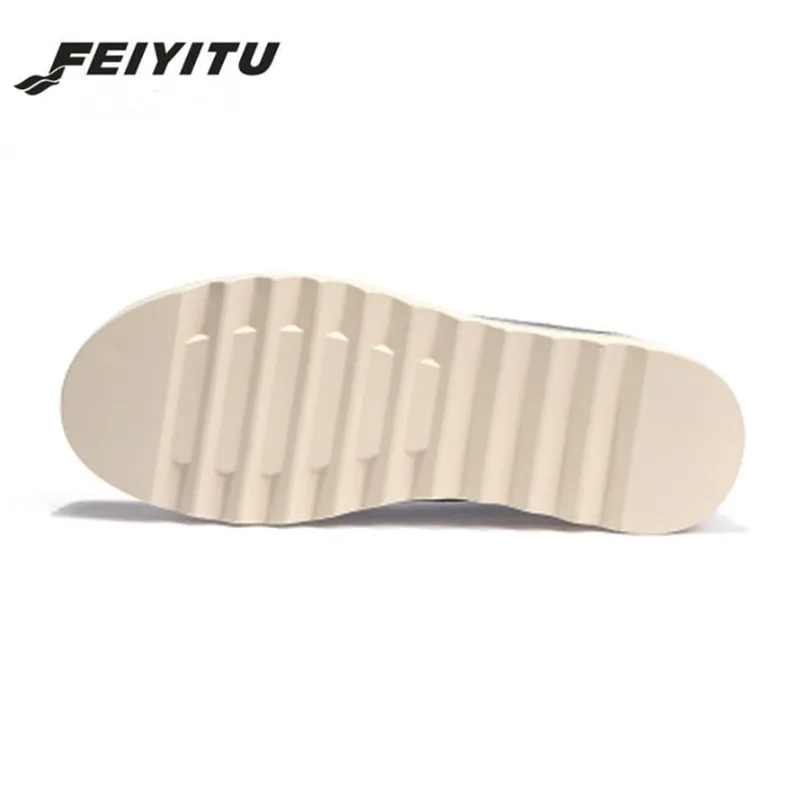 FeiYiTu/2018 весенние женские туфли на плоской подошве Кожаные Замшевые кроссовки