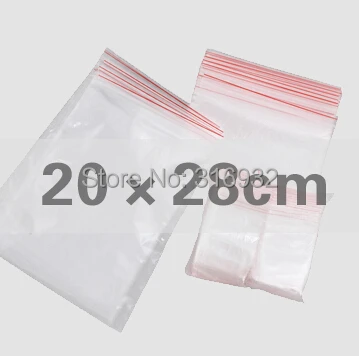 

Clear Self Sealing 20*28CM Zip Lock Plastic Bags Packaging Bags, 100PCS/LOT