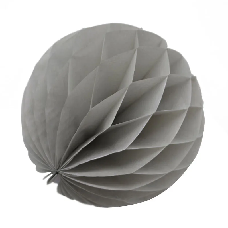PH29 light gray 1 шт., бумажные фонарики в виде медовых шаров для свадебной вечеринки, дня рождения, праздника, детского шоу, декоративные принадлежности - Цвет: PH29 light gray