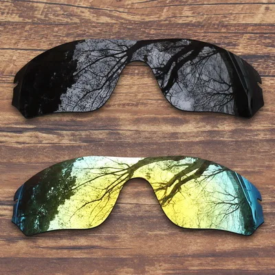 Black and Gold ToughAsNails поляризованные Сменные линзы для солнцезащитных очков с радаром Оукли-несколько вариантов - Цвет линз: Black and Gold