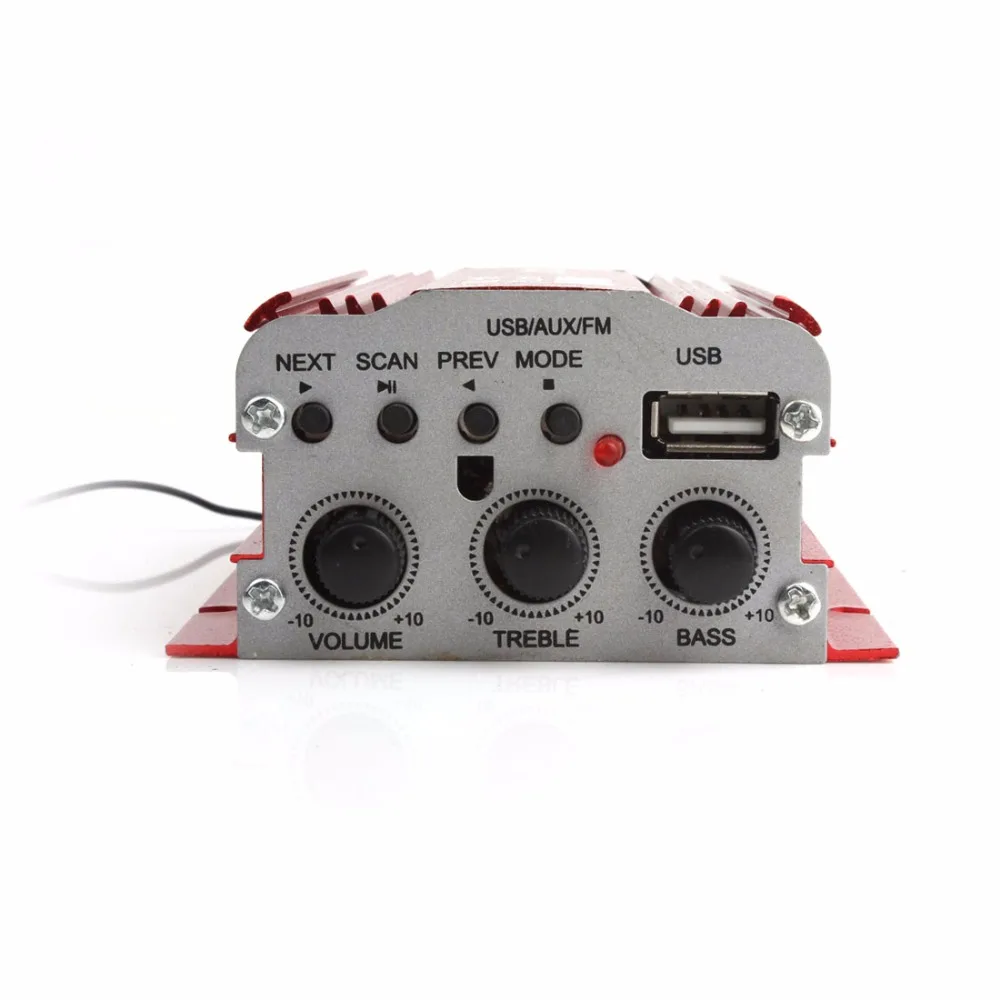 MA-700 500W цифровой автомобильный мотоцикл 2-канальный аудио усилитель FM стерео