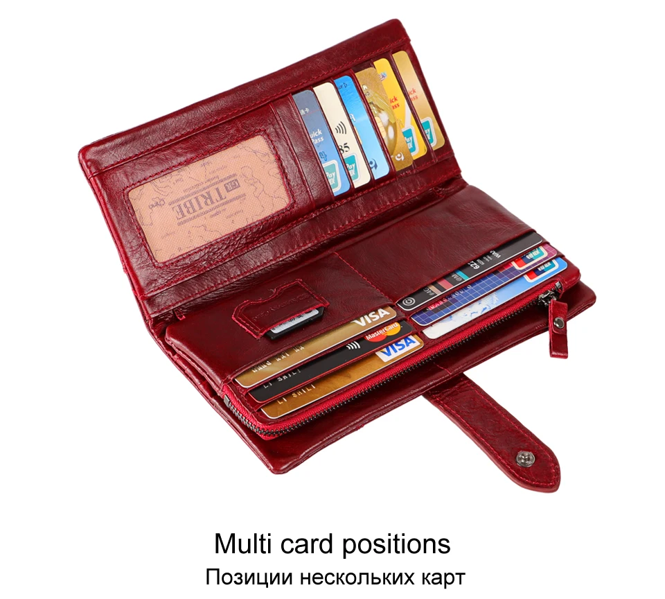 Betiteto первый слой Rfid натуральная кожа кошелек для монет женский кошелек Carteras клатч Portomonee Partmone телефон сумка Cuzdan