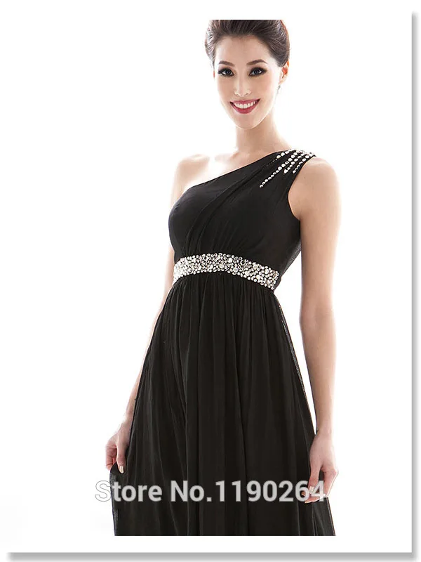 Fashion one shoulder handmade diamond beaded slim high waist evening dress full long formal dinner service | Свадьбы и торжества