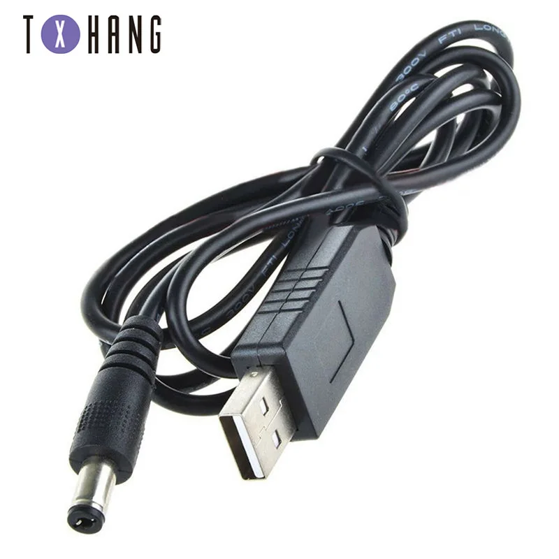 USB порт 5VTo 9В 12В 2 1x5 5 мм внутренний DC баррель разъем кабеля питания для небольших