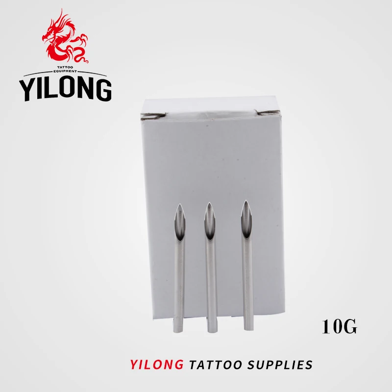 YILONG 100 шт. 10 г иглы для пирсинга стерильный одноразовый пирсинг тела ушного носа