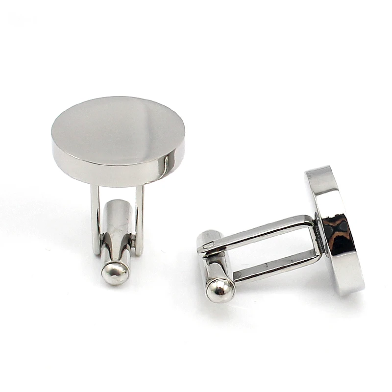 Круглые запонки из нержавеющей стали серебристого цвета|cufflinks designer|designer cufflinksround