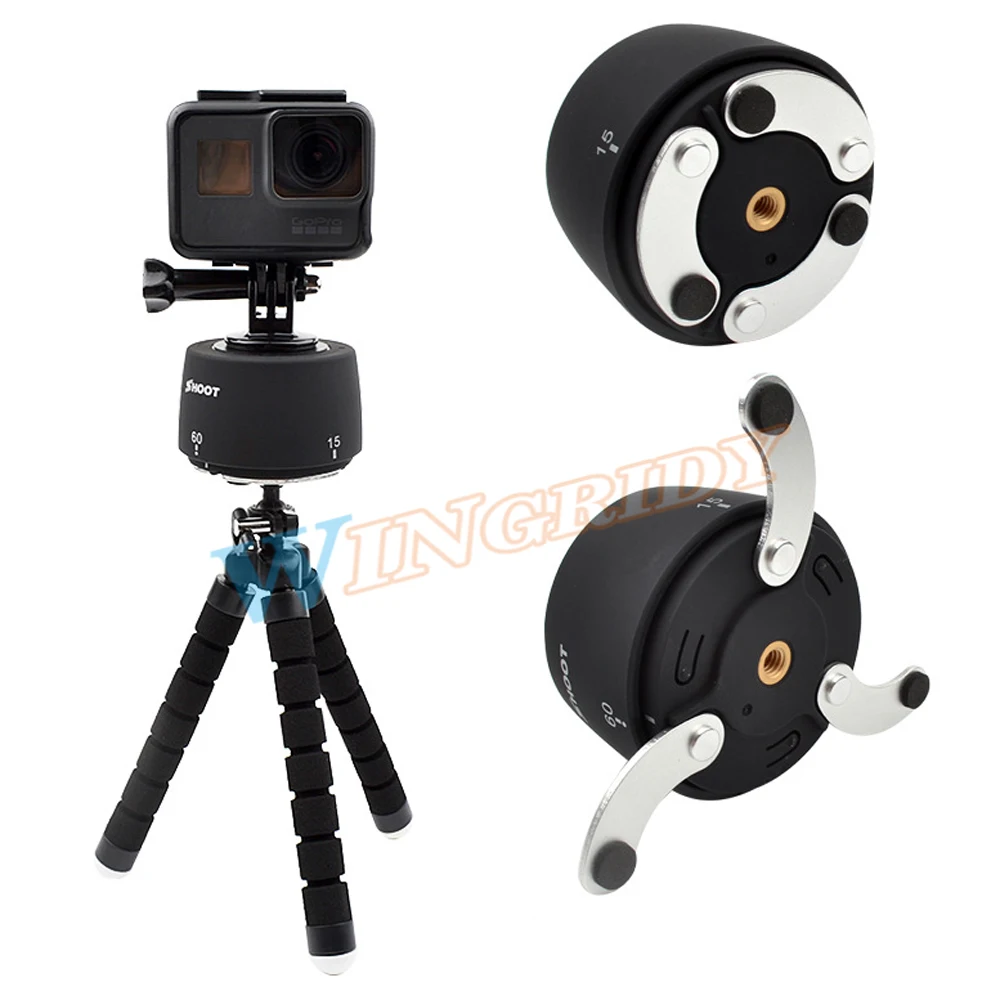 Съемка 360 градусов панорамирование вращающийся промежуток времени для GoPro dslr Yi 4 K