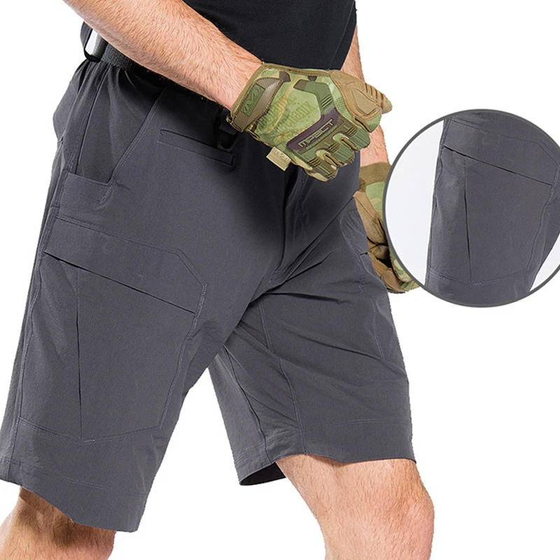 Летние тонкие мужские Стрейчевые шорты для кемпинга треккинга охоты походов