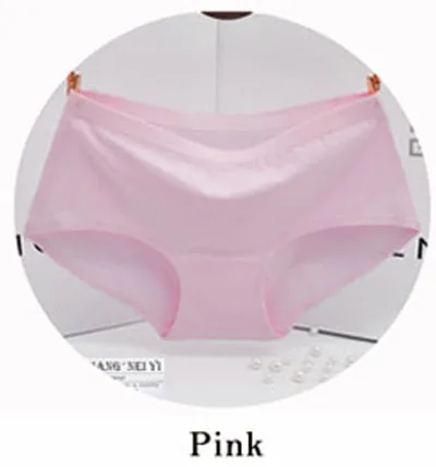 pink Lanmaocat хлопковое бесшовное женское нижнее белье на заказ с принтом бесшовные трусы для женщин DIY принт размера плюс XL - Цвет: pink