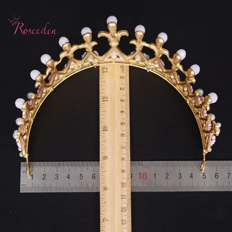 Роскошная свадебная корона в стиле барокко Королевская свадебные головные уборы