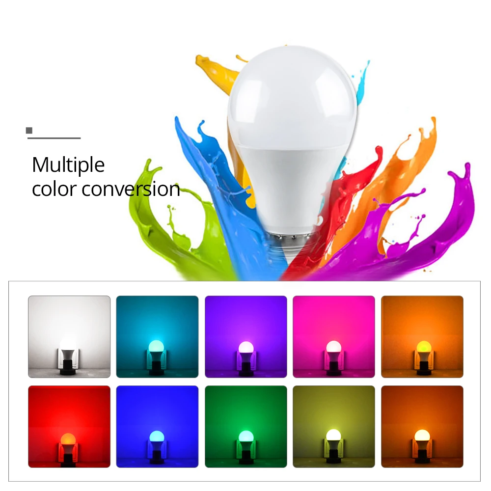 

Ampoule LED E27 GU10 Colorful RGB Bulb 5W 10W 15W 85-265V GU5.3 Diode LED RGBW Spotlight Light Bulb Night Lamp With IR Remote