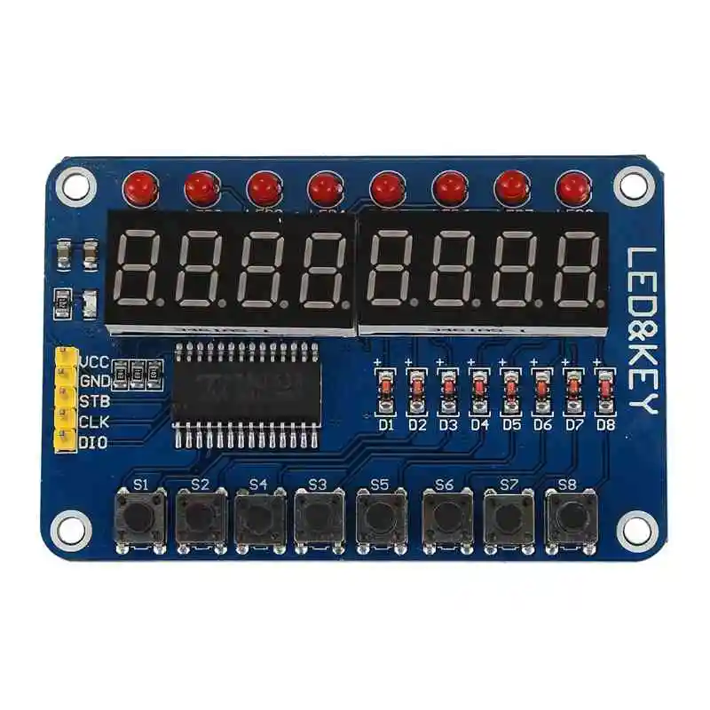 GTBL 8 бит цифровой светодиодный трубчатая лампа 8-Bit TM1638 ключ Дисплей модуля