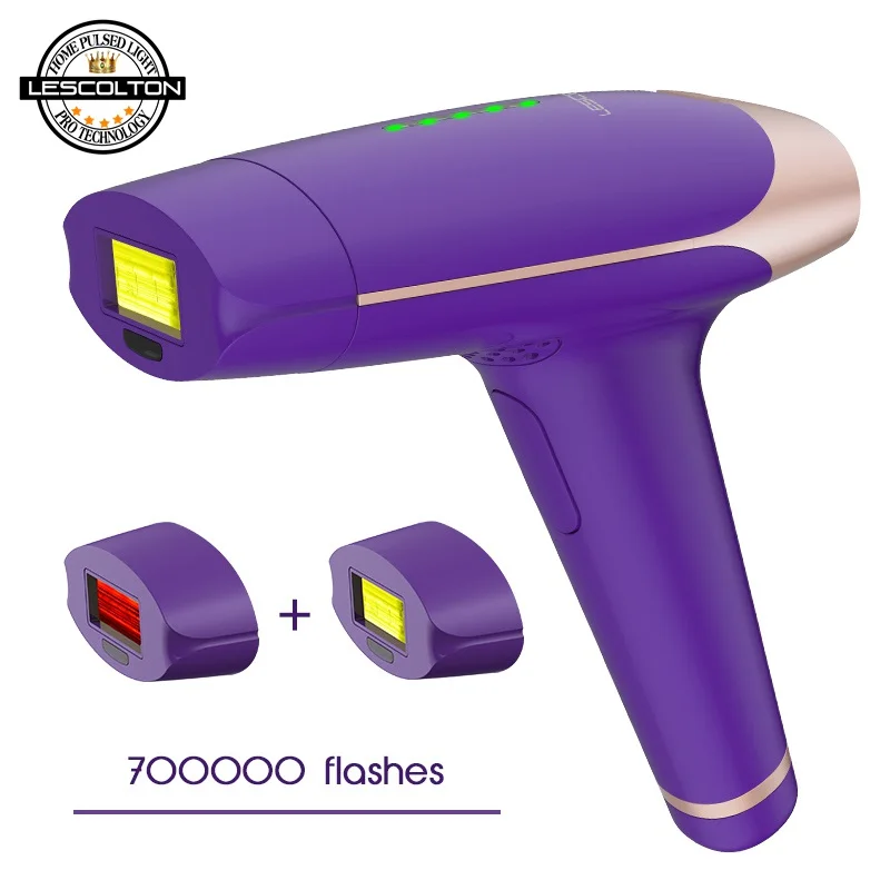 T009S three lamps Серия Lescolton, IPL лазерный прибор для удаления волос, перманентное удаление волос, IPL лазерный эпилятор, машина для удаления волос для взрослых - Цвет: T009S three lamps