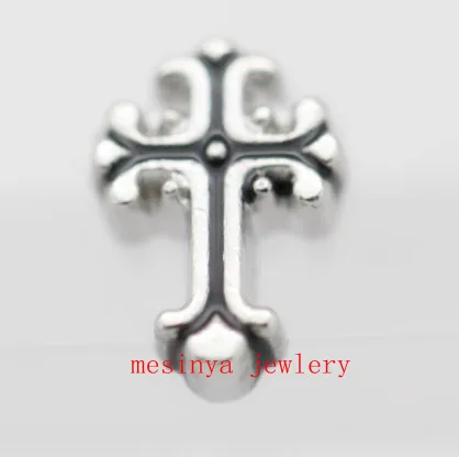 10 шт винтажные крест Плавающие Подвески для стеклянного медальона минимальная
