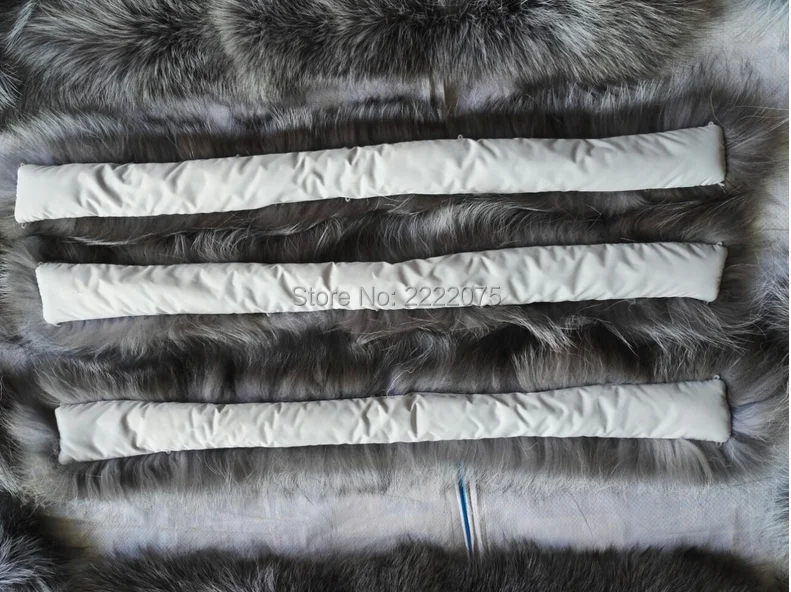 Воротник из лисьего меха воротник 100% натурального Меха чернобурки меховой шапка