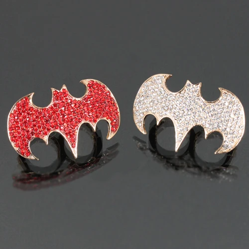 Унисекс Мода летучая мышь Стразы стрейч цинковый сплав вечерние кольцо для двух