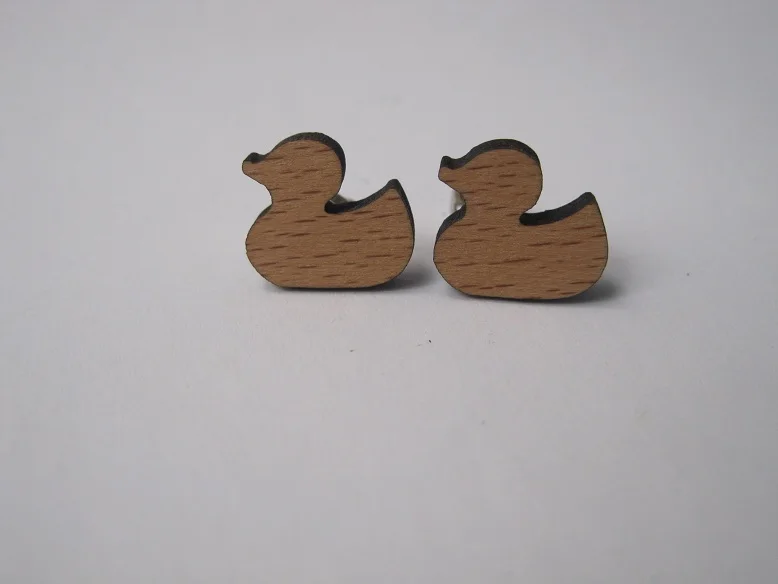 Деревянные серьги гвоздики хорошего качества ювелирные изделия|jewlery charms|earrings