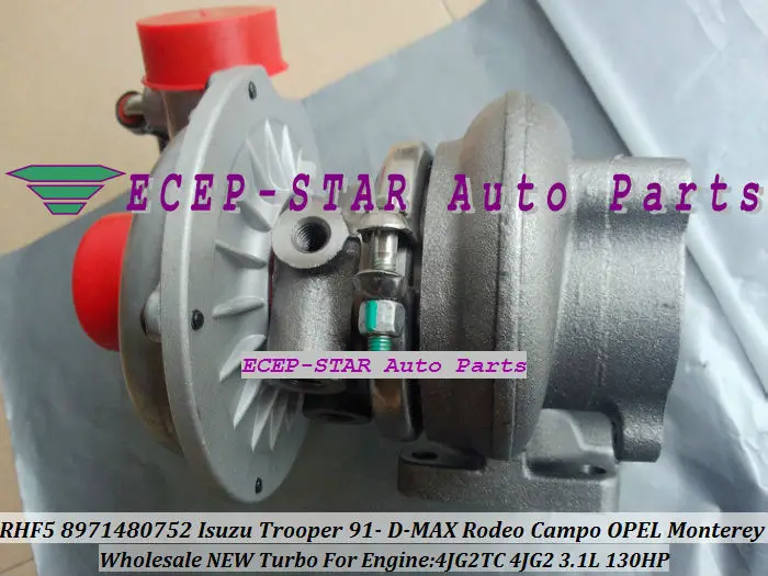 Турбокомпрессор RHF5 8971480752 для ISUZU Trooper D MAX Rodeo Campo OPEL Monterey 4JG2TC 4JB1TC 4JG2 TC 4JB1 T 3.1L