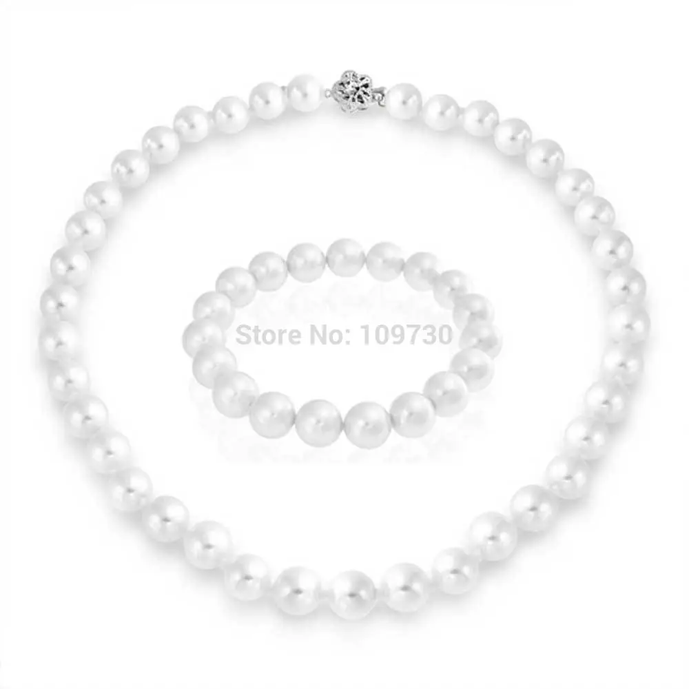 Ювелирное изделие 00880 шикарное ювелирное белый корпус жемчужное ожерелье