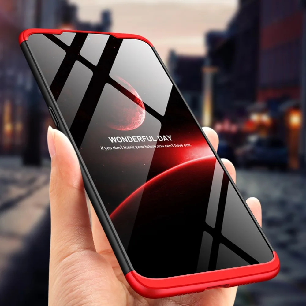 Твердый чехол с полной защитой на 360 градусов для OPPO Realme 3 противоударный +