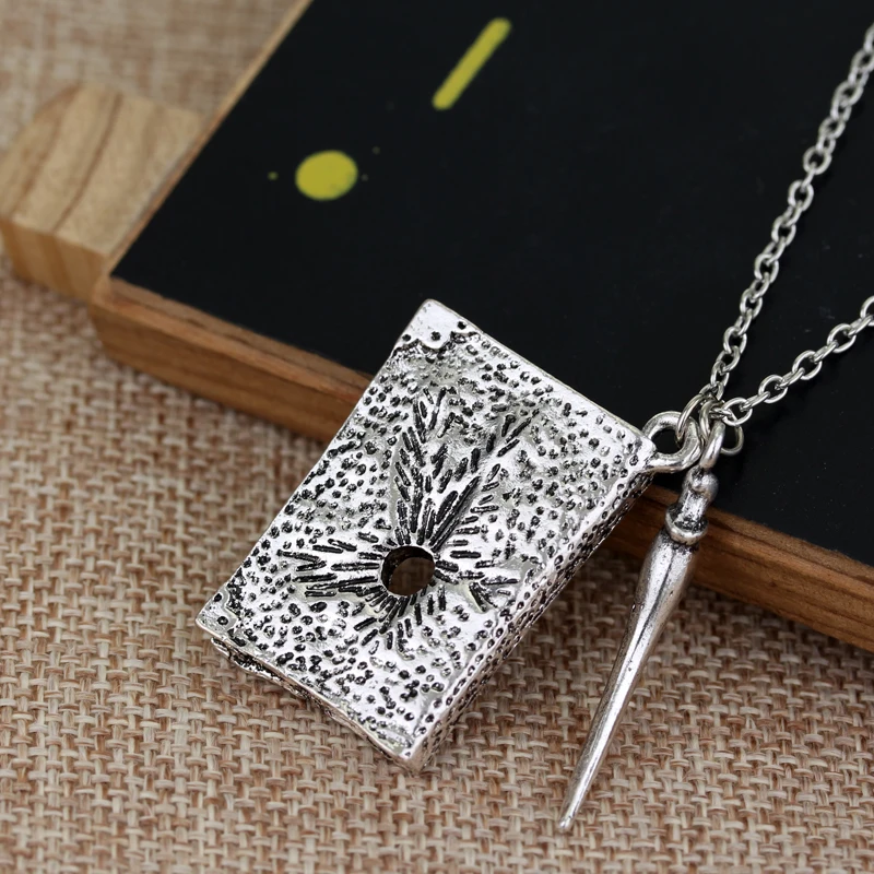 Ожерелья с подвесками в виде дневника Tom Riddle квадратные модные мужские ювелирные