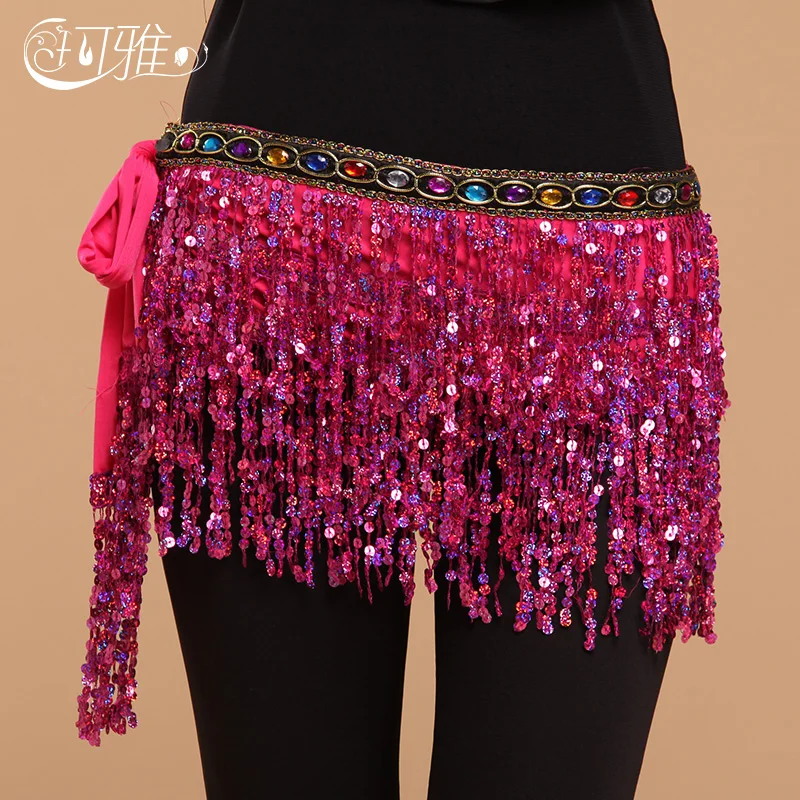 Новый Хип-шарф для танца живота аксессуары индийский пояс с блестками и