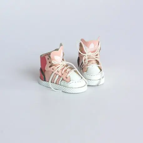 pink white Новинка 2,9 см кукольная обувь спортивная обувь для Blyth Skater кроссовки обувь для Licca, Azone, Momoko куклы аксессуары Игрушки для девочек - Цвет: pink white