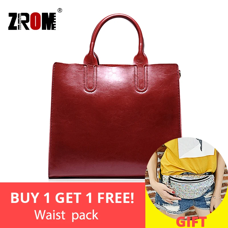 Женская сумка мессенджер ZROM из натуральной кожи вместительная|Сумки с ручками| |