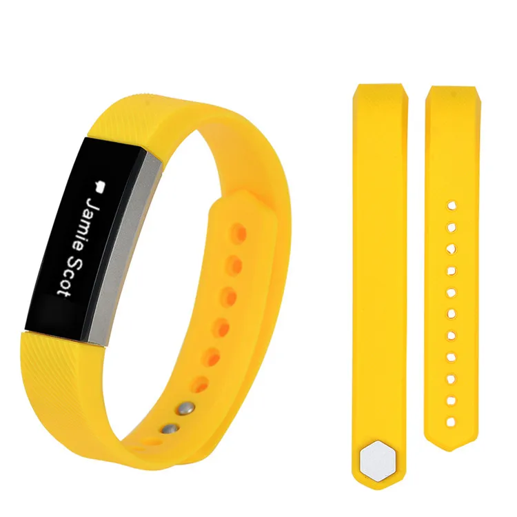yellow Лидер продаж! Красочный силиконовый сменный Браслет для часов S/L Для FitBit Alta/Alta HR Ремни Браслет замена аксессуары - Цвет: yellow