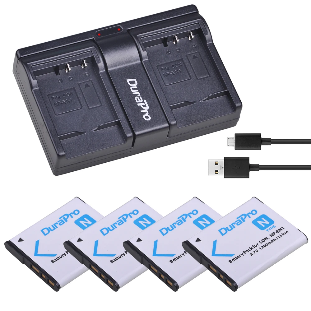 4 шт. NP-BN1 NPBN1 NP BN1 литий-ионная батарея + USB двойное зарядное устройство для SONY DSC TX9 T99
