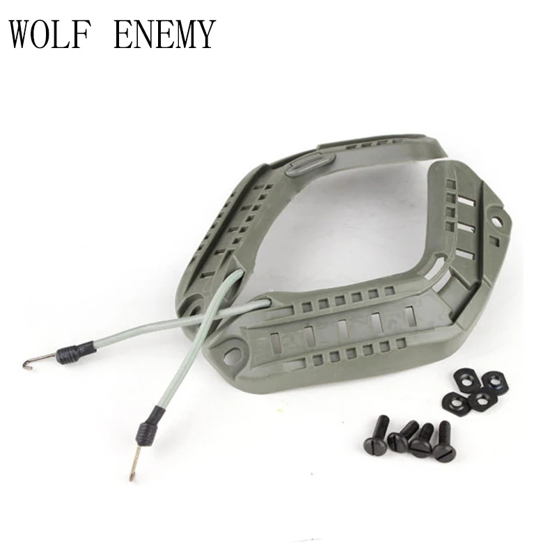 Страйкбол милитари Охота Шлем боковые рельсы с шнурком открытый Пейнтбол боевой