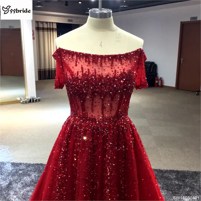 Robe De Soiree красное вино 2020 бисероплетение сексуальные платья с рукавами крылышками