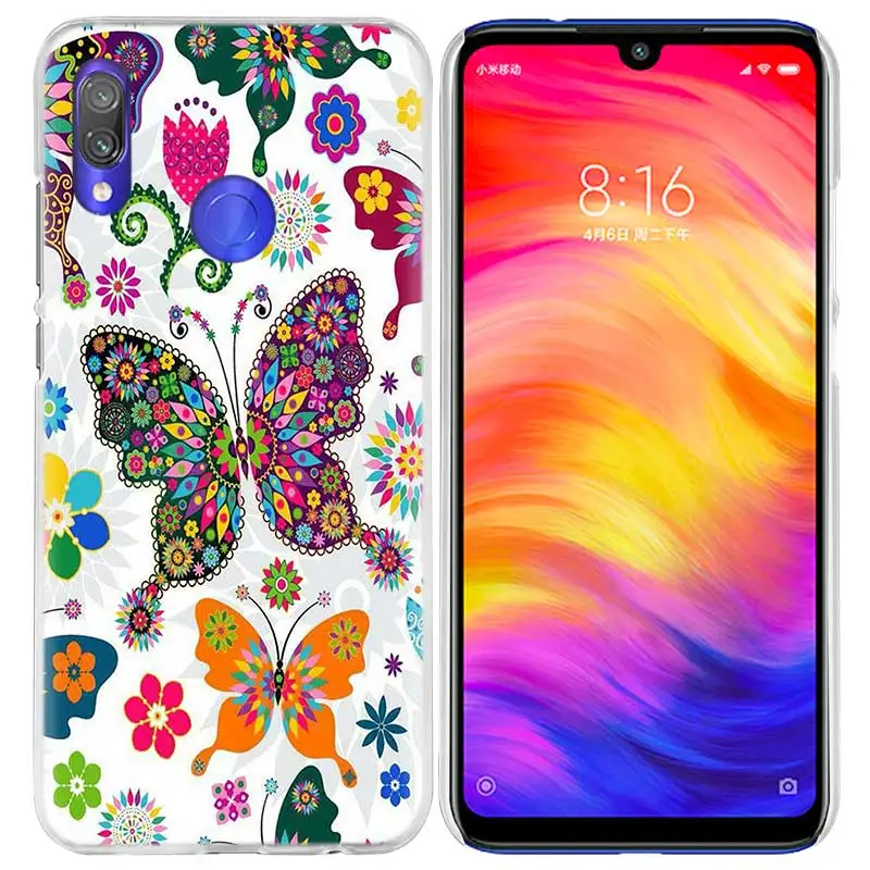 Чехол с мандалой и бабочкой для Xiao mi Red mi Go Note 7 6 6A Pro S2 5 4X mi A1 A2 9 mi x 3 5G 8 lite Play F1 жесткий чехол для телефона из ПК