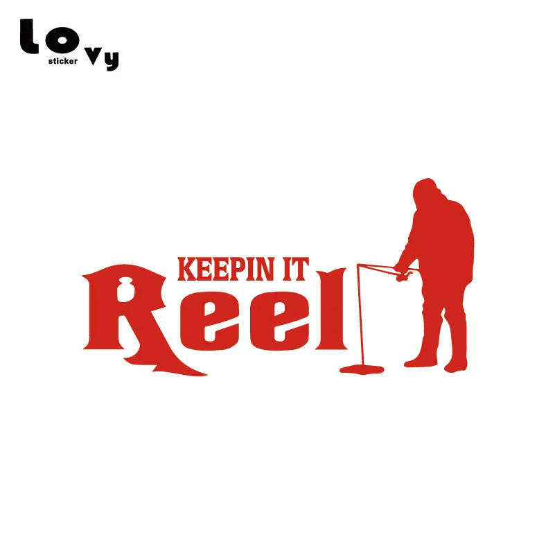 Keepin It катушка для рыбалки виниловая Автомобильная наклейка рыбацкого автомобиля
