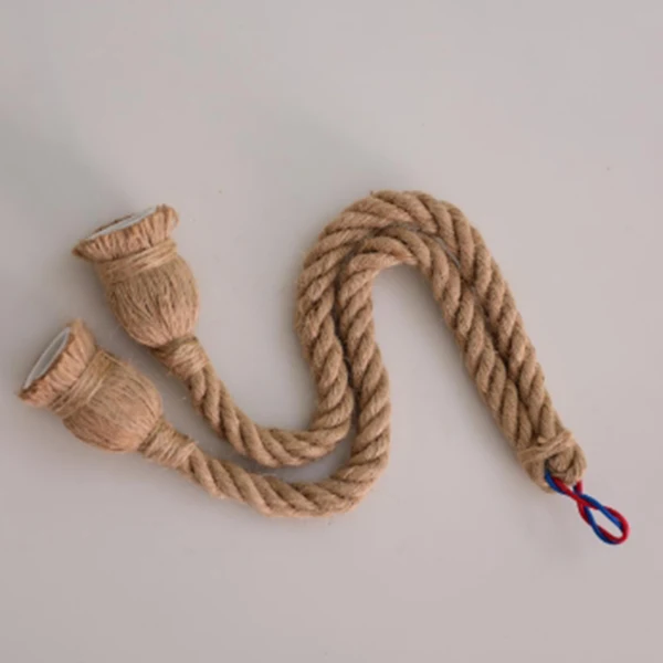 Новый подвесной светильник с одной головкой и веревкой в винтажном стиле