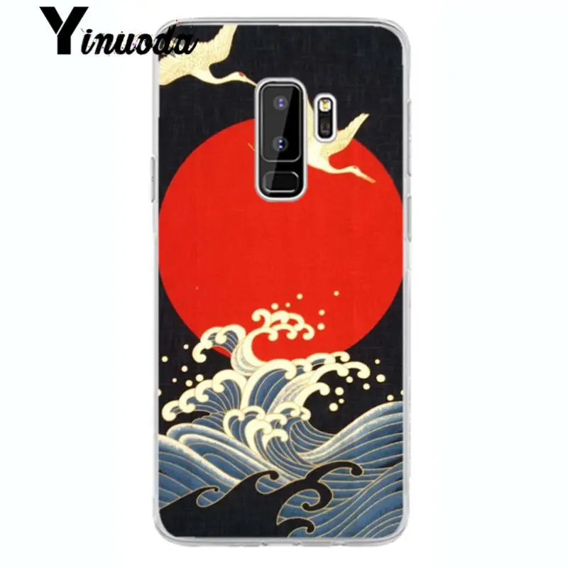 Yinuoda Wave Art японский зеленый Ил Новое поступление Прозрачный чехол для мобильного
