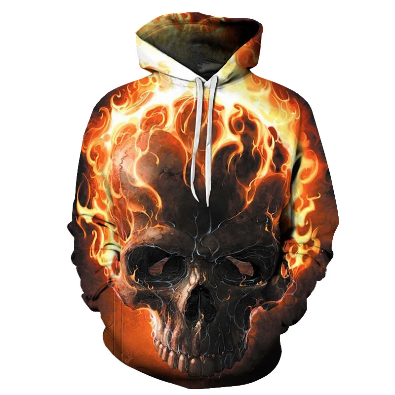 

Fire Skull Hoodies Men Women Fashion Sweatshirts Hooded Tracksuits Drop Ship Brand Quality Pullover Unisex Casual Jackets Coats