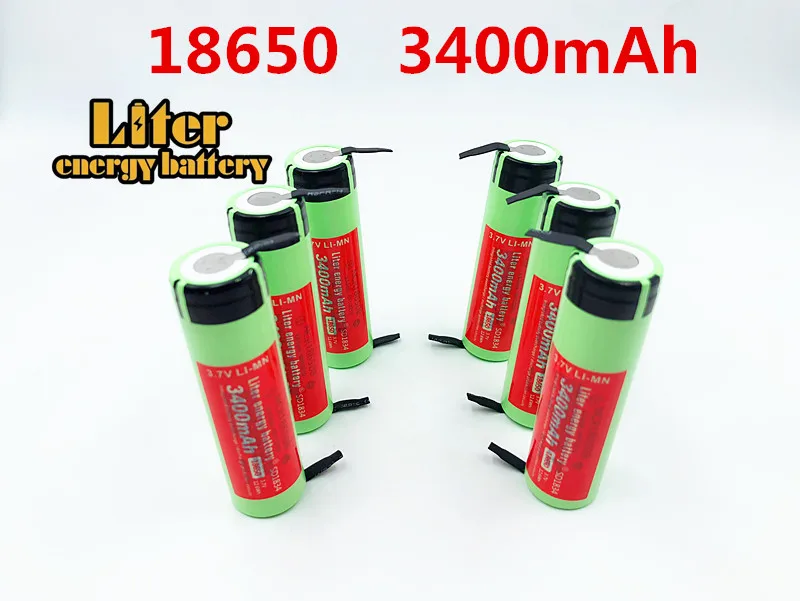 Фото 100% новый Оригинальный NCR18650B 3,7 v 3400 mah 18650 литиевая аккумуляторная батарея сварочные никелевые листовые батареи №4