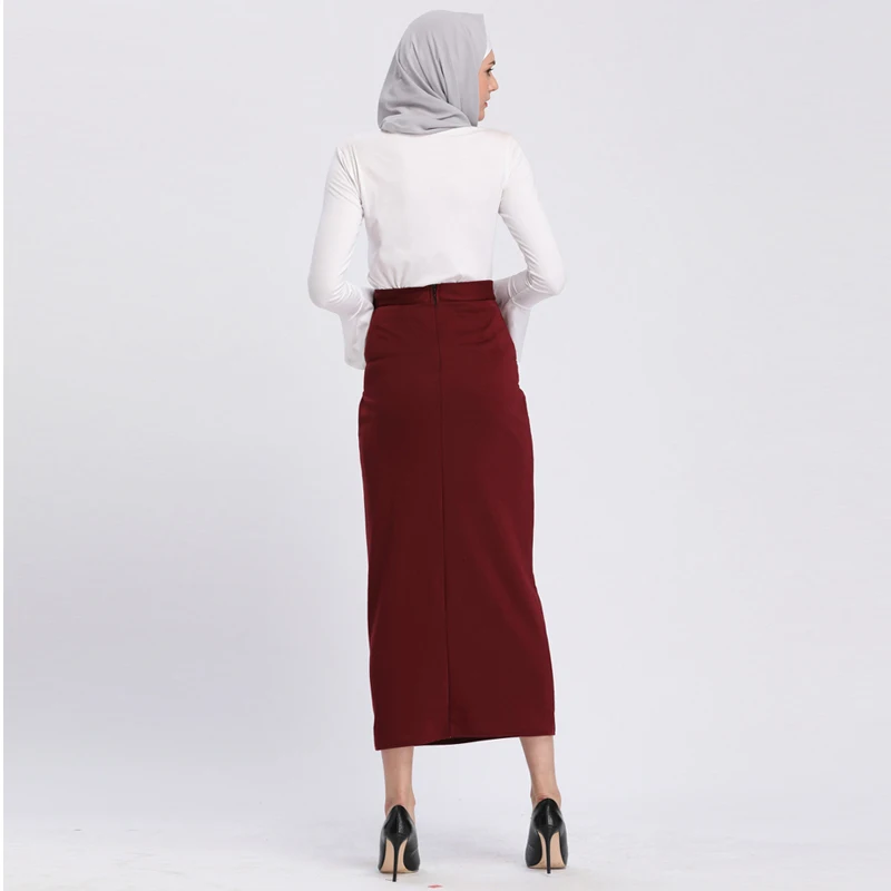 Платья Abaya Дубай ислам Арабская длинная облегающая мусульманская юбка женская