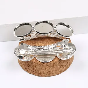 10 шт., посеребренные металлические заколки для волос