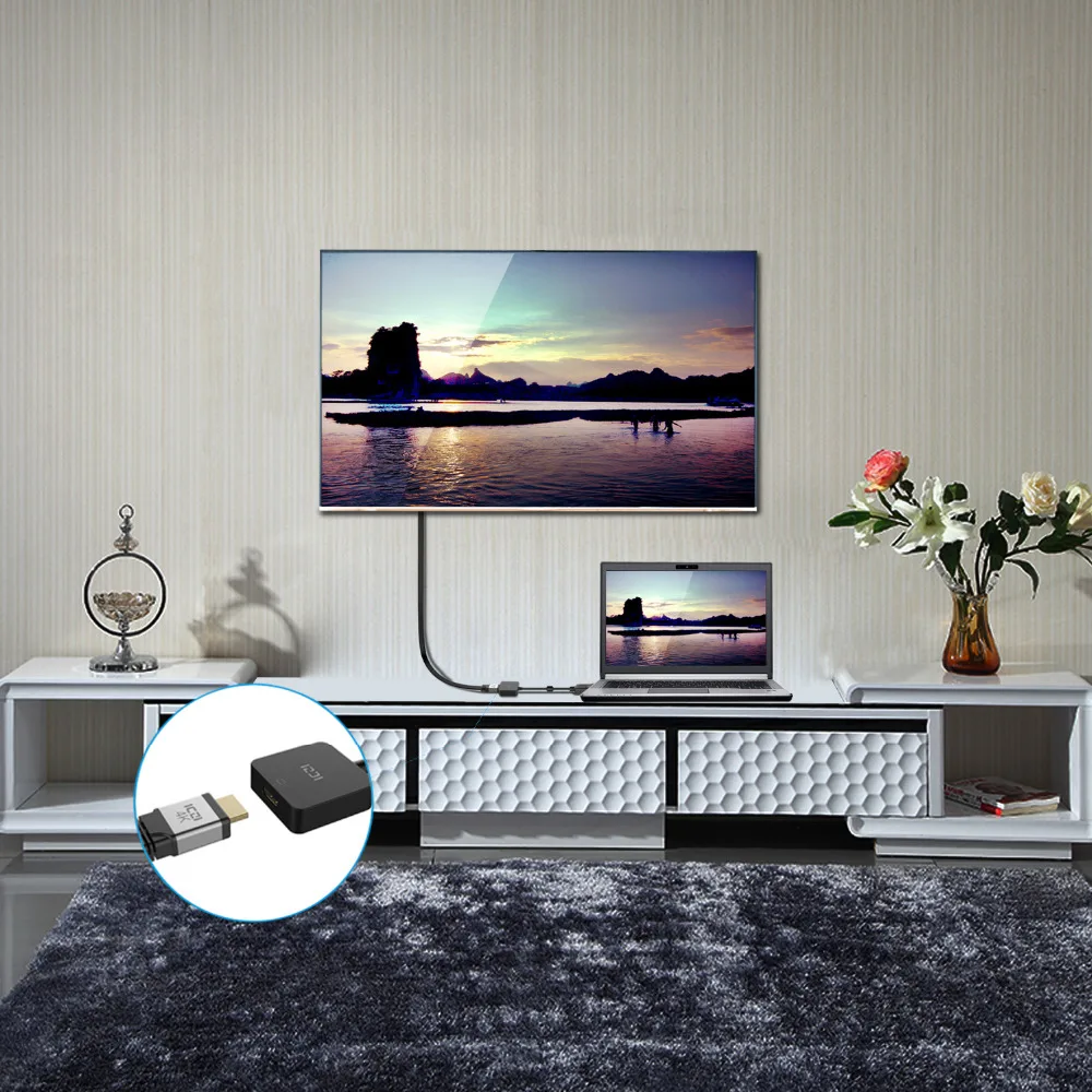 ICZI 4K Дисплей порт HDMI адаптер Поддержка пассивный или активный позолоченный DP к