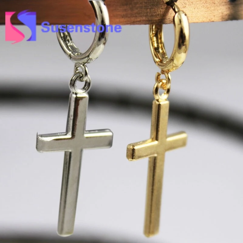 2018 модные детали серебряный золотой цвет крест Tragus верхний пирсинг хряща уха