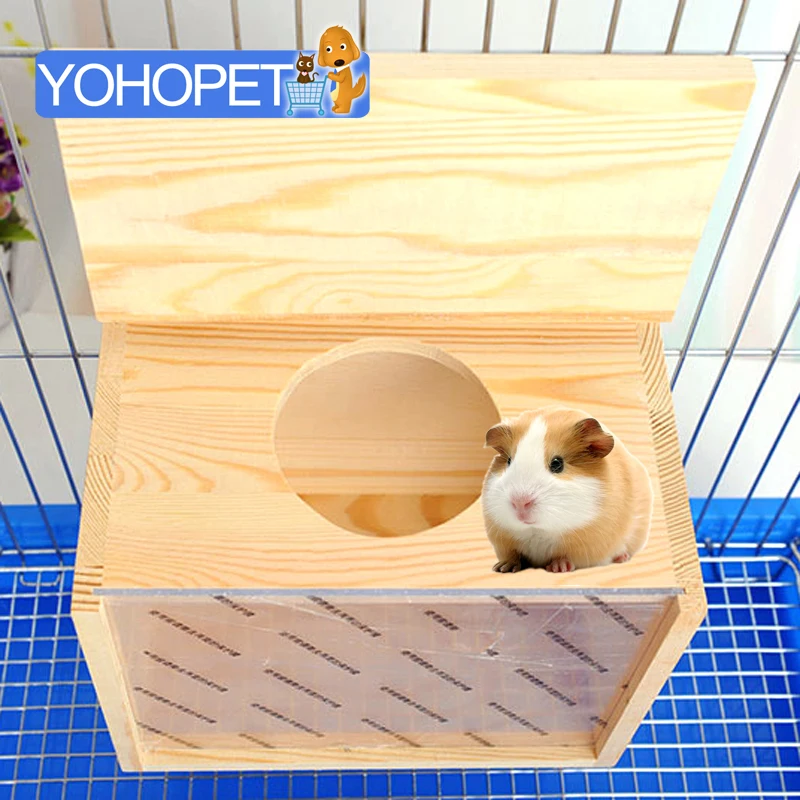 Морская свинка хомяк домик Шиншилла клетка деревянная для хомяка ванная комната