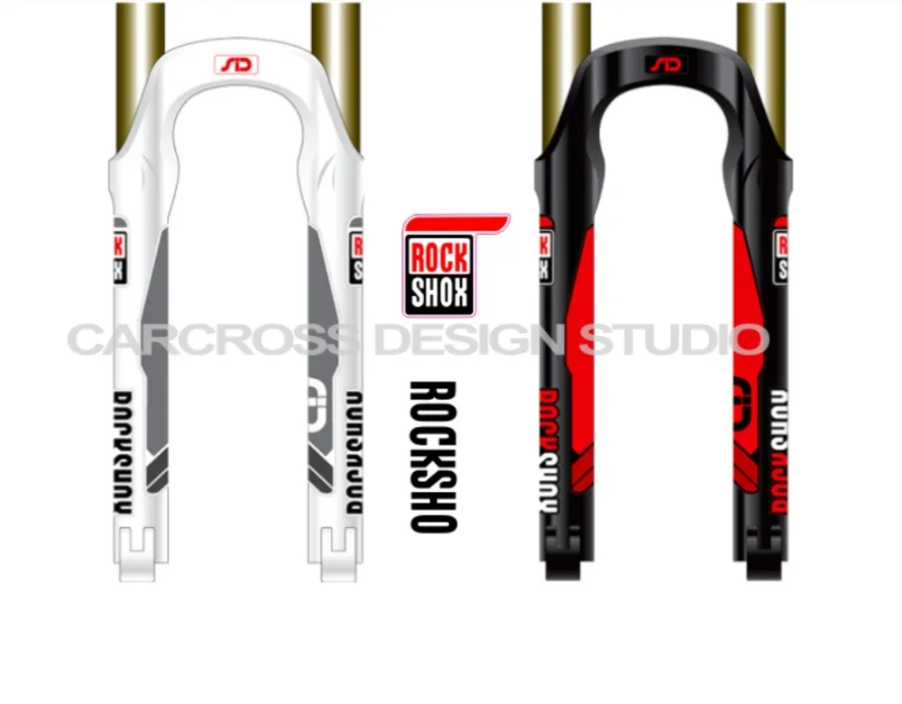 2 шт./компл. 3 м вилка наклейки для велосипеда передняя на вилке высокого качества