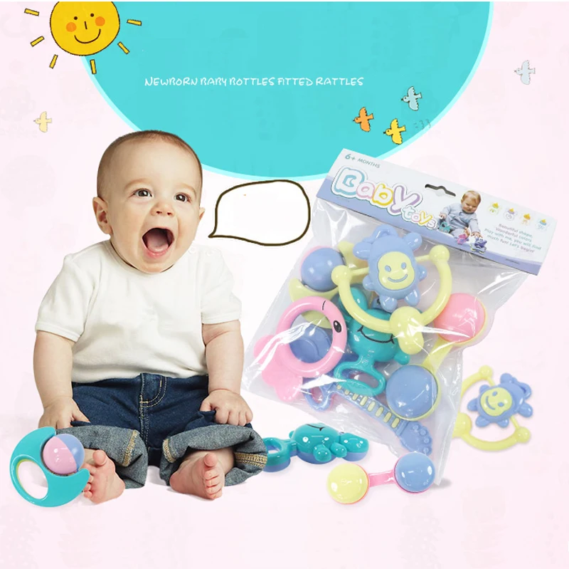6 шт. детские погремушки для раннего развития|baby rattle|development toysshake bell |